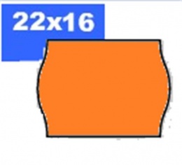 Árazószalag, 22x16 mm, BLITZ, narancs