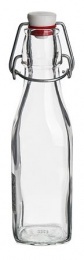 Csatos tárolóüveg, palack, 2db-os szett, 0,25l